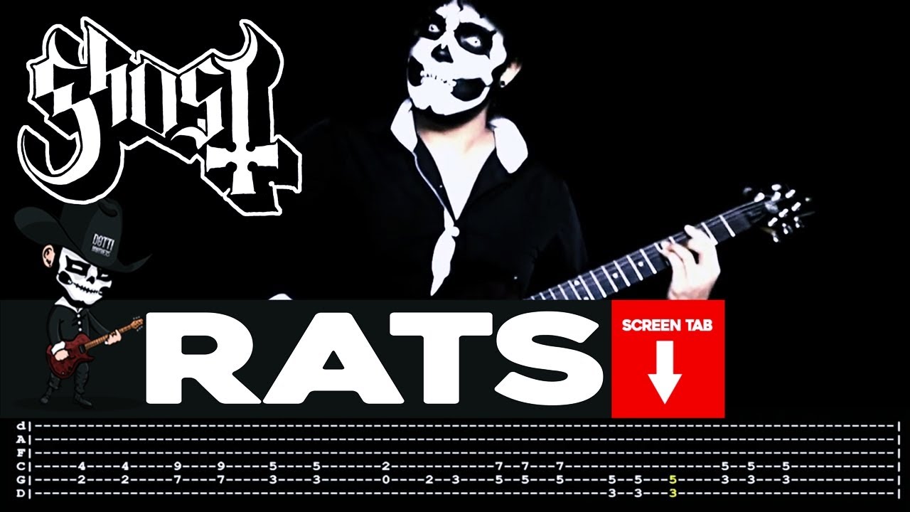 【GHOST】[ Rats ] cover by Masuka | LESSON | GUITAR TAB