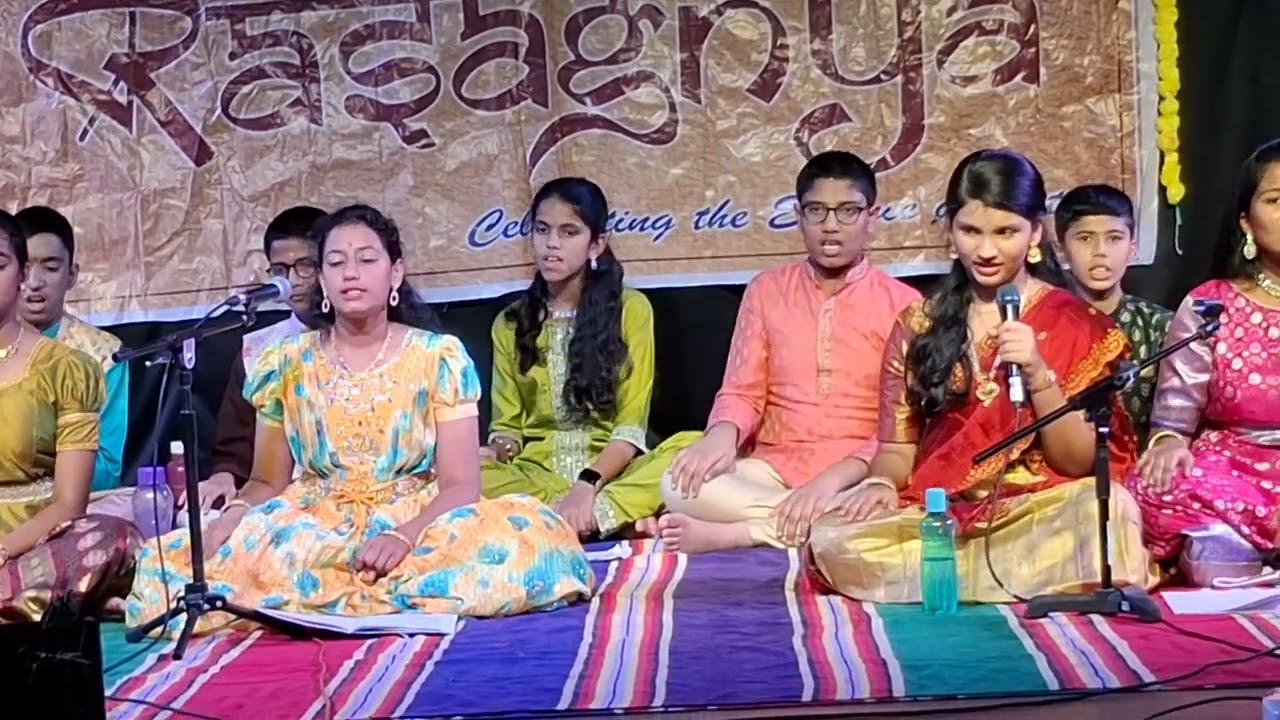 Saraswati song singing performance 