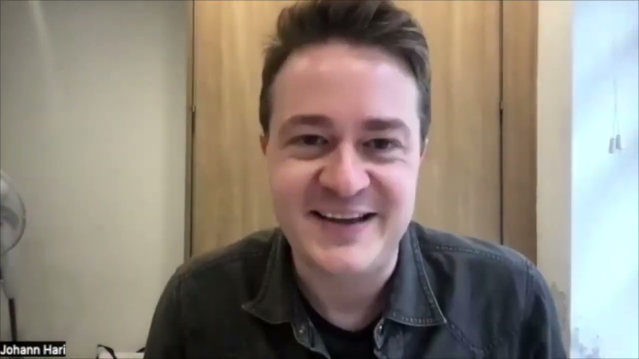 Gabor Máte and Johann Hari chat with Jo Watson at the AD4E Festival 2023