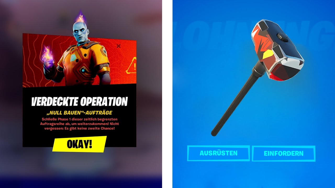 Gratis Spitzhacke f&uuml;r alle aber du darfst nichts VERPASSEN | Fortnite Verdeckte Operation Auftr&auml;ge