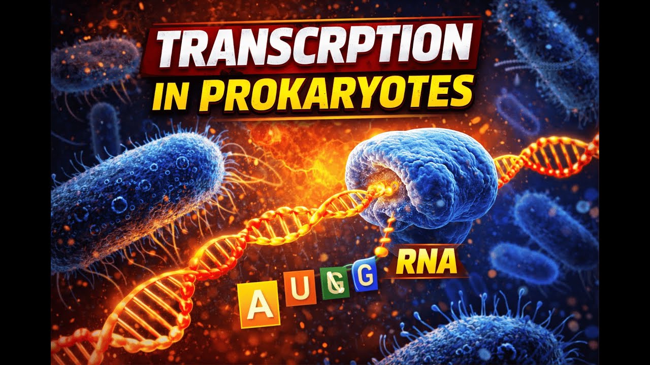 Transcription in Prokaryotes||Types of RNA|| Types & structure of RNA Pol || 