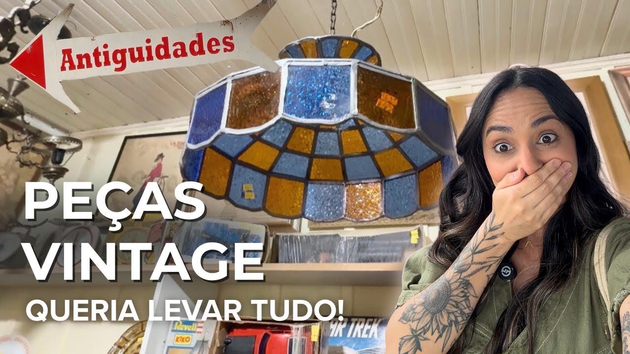 Tour no ANTIQUÁRIO com peças incríveis + Muita decoração vintage e relíquias