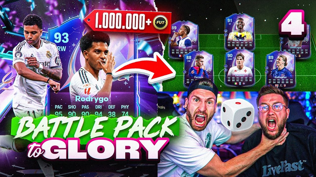 1 MIO+ FANTASY UPGRADE GEZOGEN 😱 TEAM DISCARD + MINI GAMES und VIEL FITNA 😂 Battle Pack 2 Glory #4