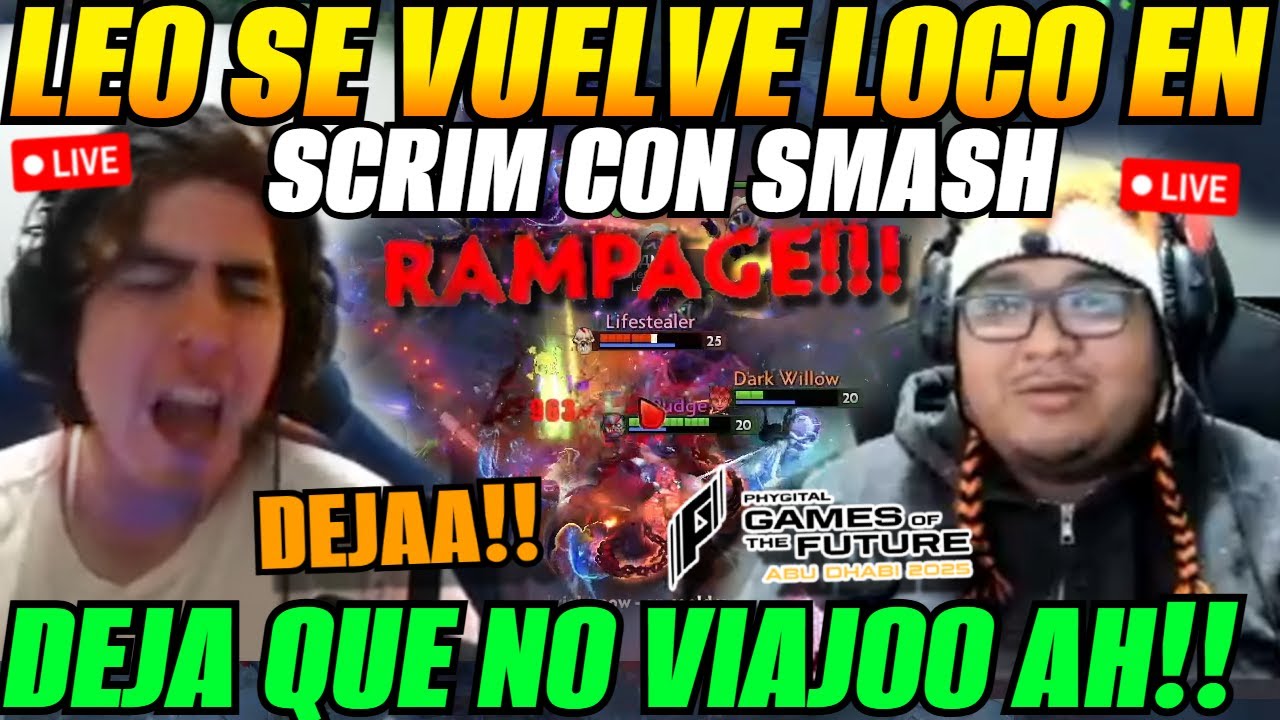 😲LEO se vuelve loco en SCRIM junto a SMASH x un Rampage.. DEJA QUE NO VIAJO AH!!!😲