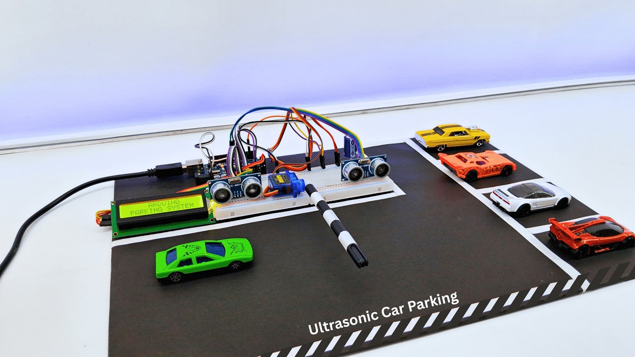 How to make a car parking system using arduino and ultrasonic sensor | Arduino Project