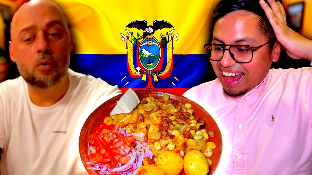 Español alucinó al conocer la verdadera comida ecuatoriana @jonymadriz