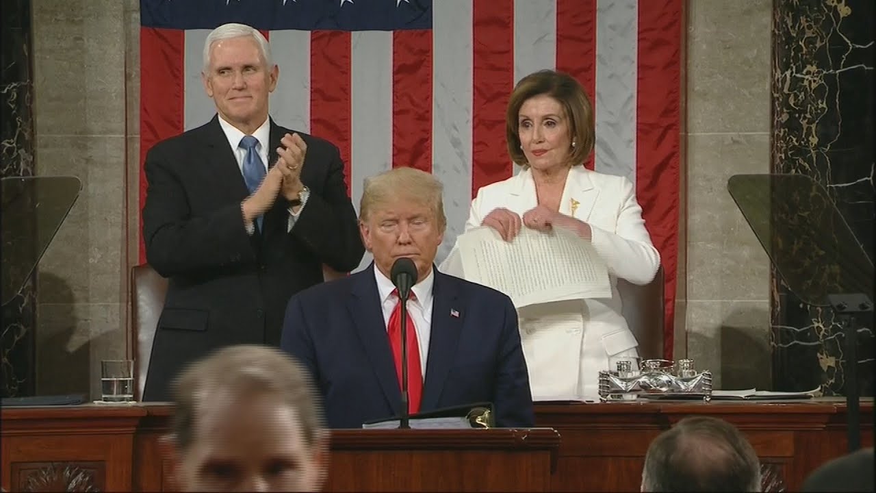 Zur Lage der Nation: Nach Trumps Rede zerreißt Pelosi sein Manuskript