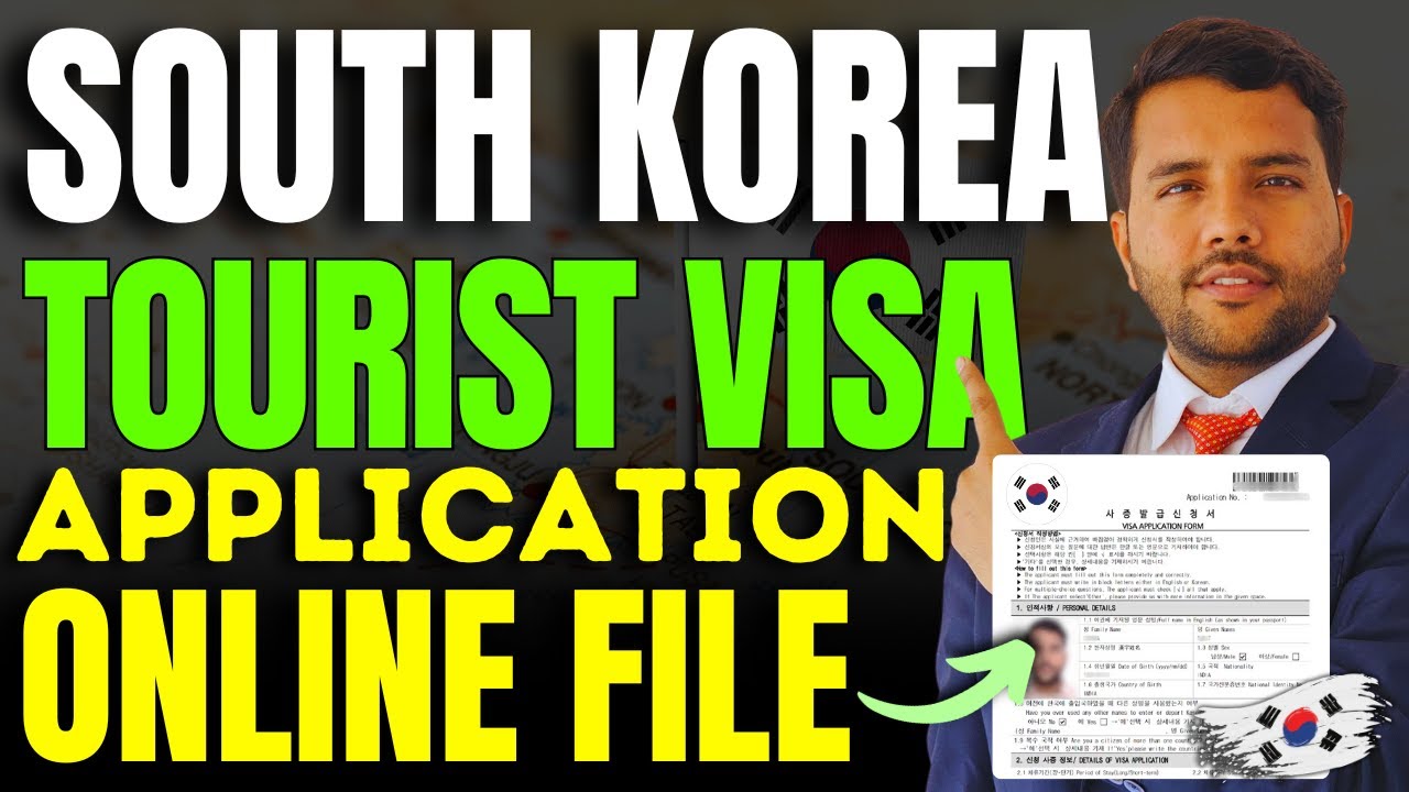 South Korea Tourist VISA Online Form Filing Live Practical Example Step by Step 