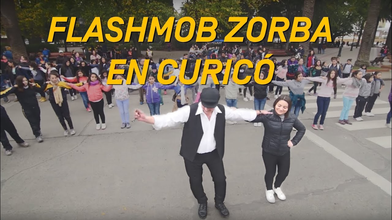 Flashmob de Zorba en Curicó por Fundación Mustakis (2017)