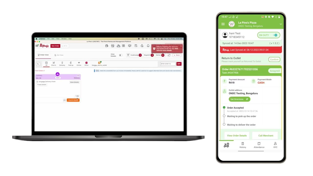 uEngage Integration With Petpooja For Self&nbsp;Delivery