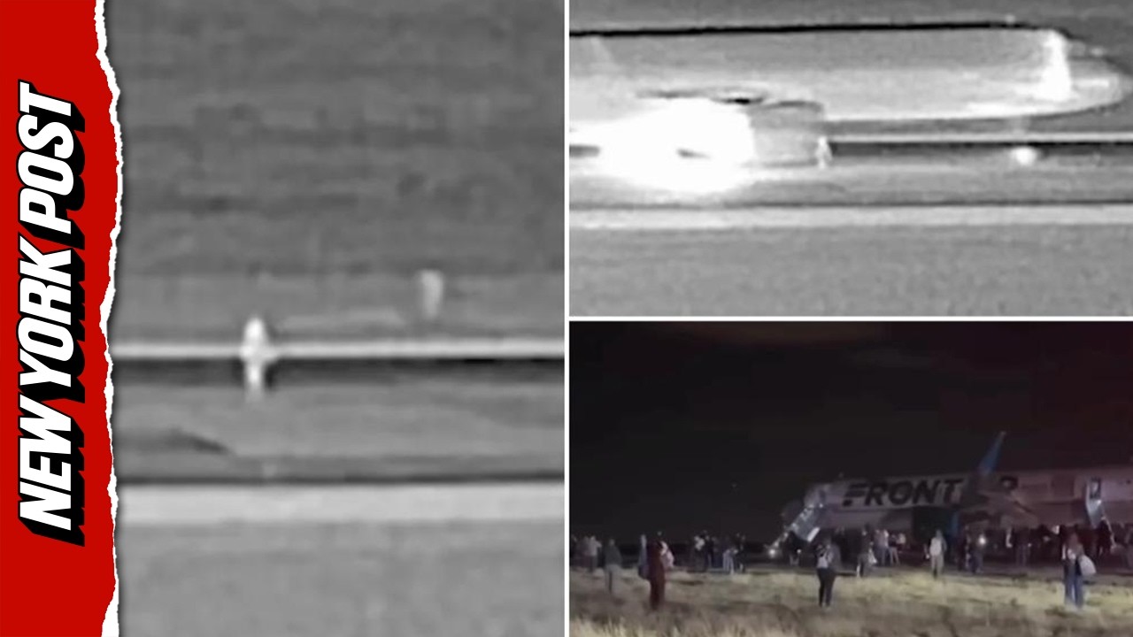 Shocking Surveillance Video Shows Frontier Airlines Plane Striking Person on Runway