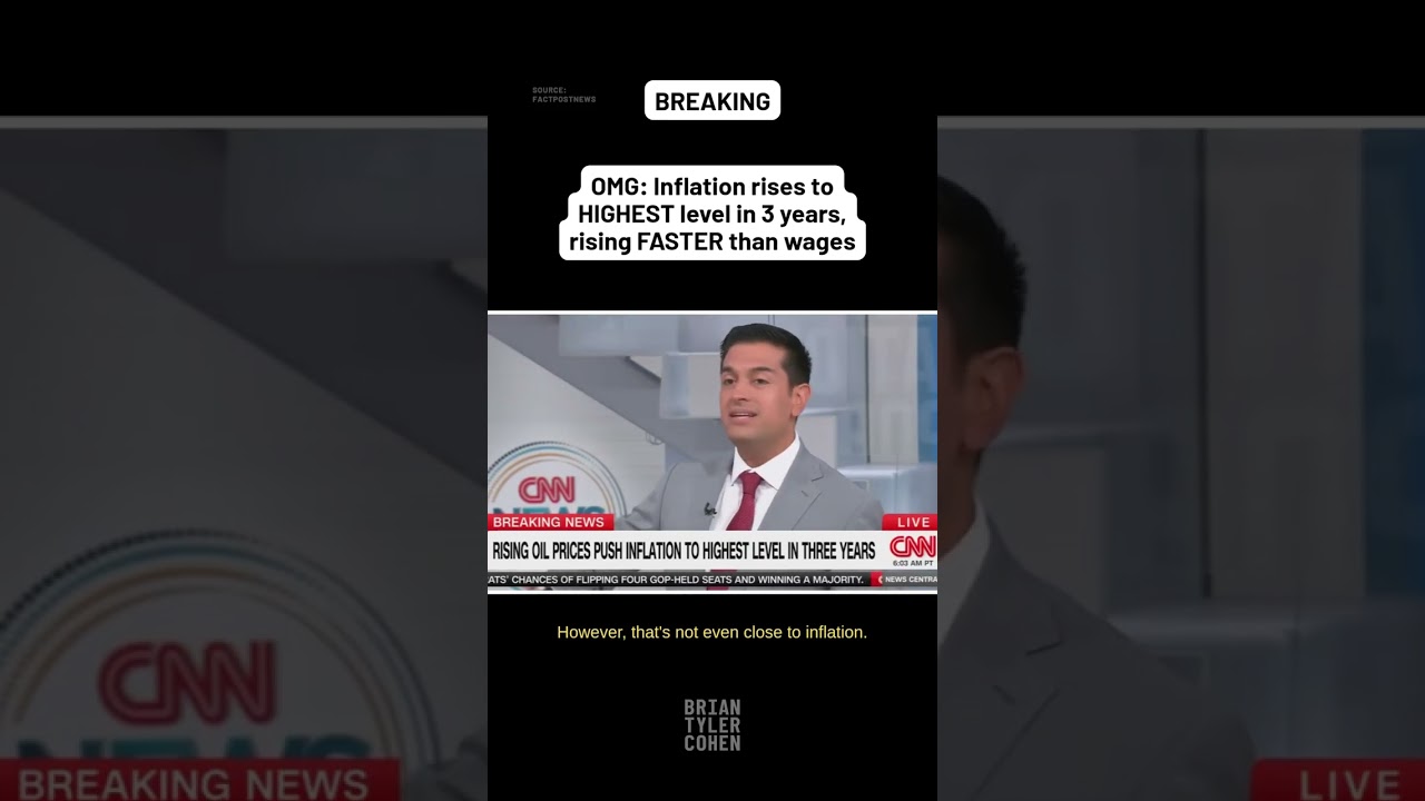 OMG: Inflation rises to HIGHEST level in 3 years, rising FASTER than wages