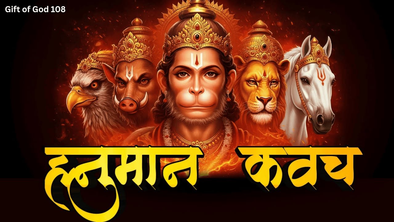 Panchmukhi Hanuman Kavach | पंचमुखी हनुमान कवच | Powerful Hanuman Protection Stotra |Gift of God 108
