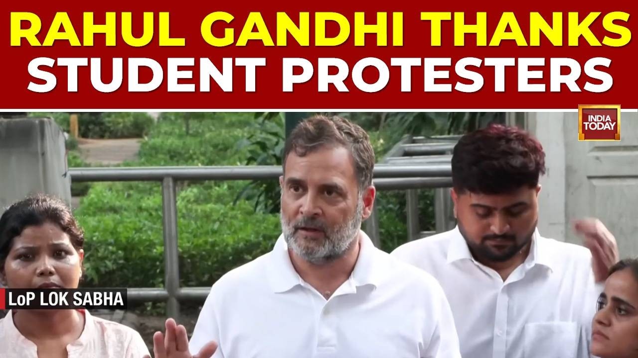 Watch: LoP Rahul Gandhi Holds Press Conference, Meets And Thanks Student Protesters | India Today