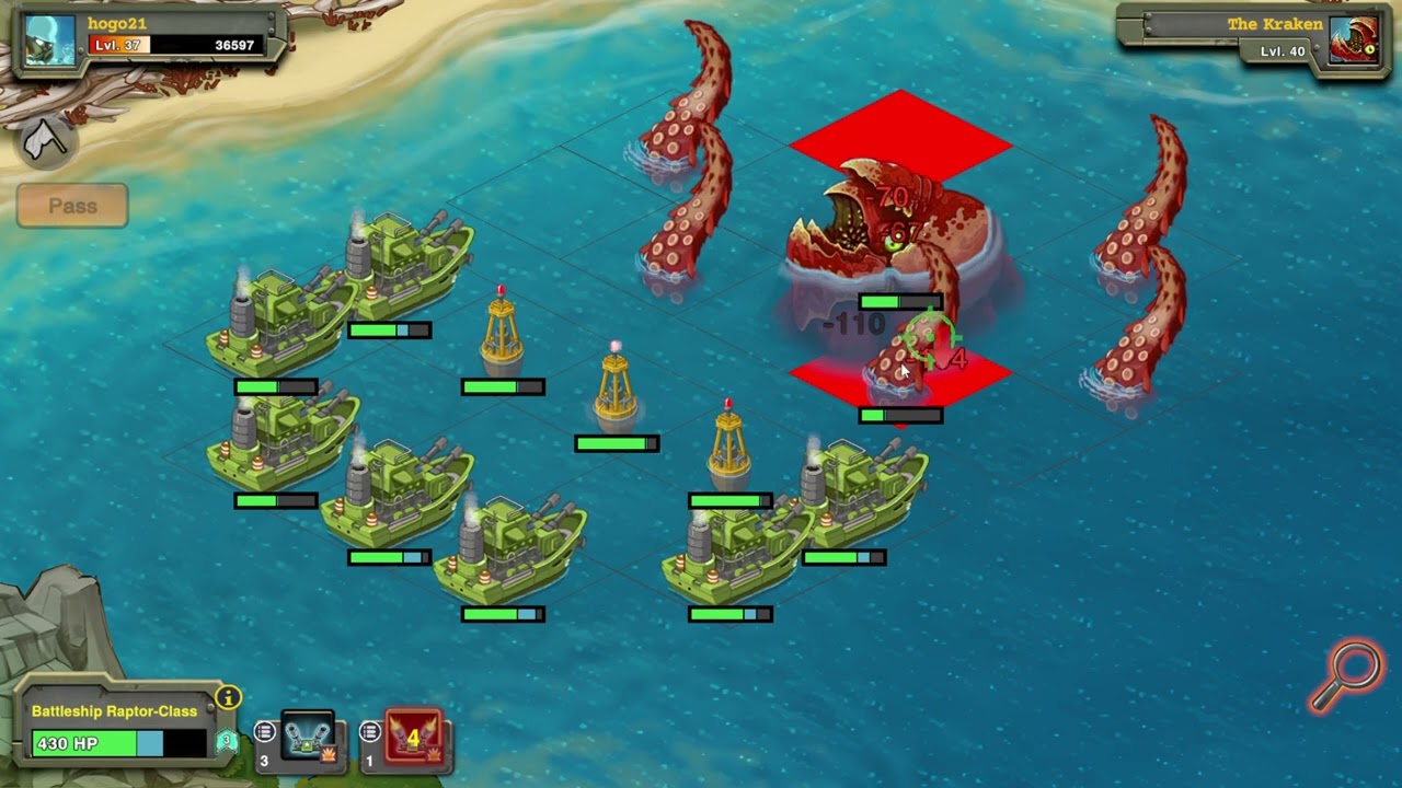 Kraken Mission Fight (F2P) | Battle Nations