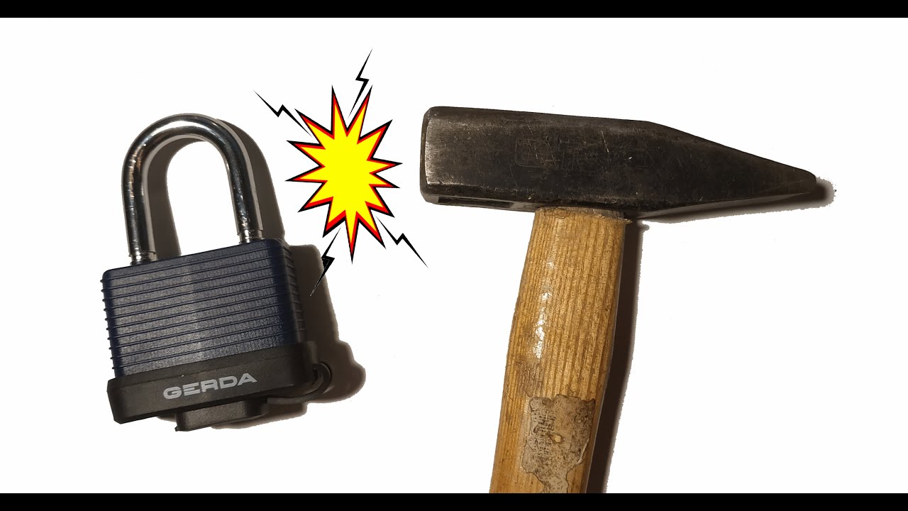 Jak otworzyć kłódkę młotkiem:) ? - Gerda Modus Aqua kontra impulsator kinetyczny;) Atak sejsmiczny;)