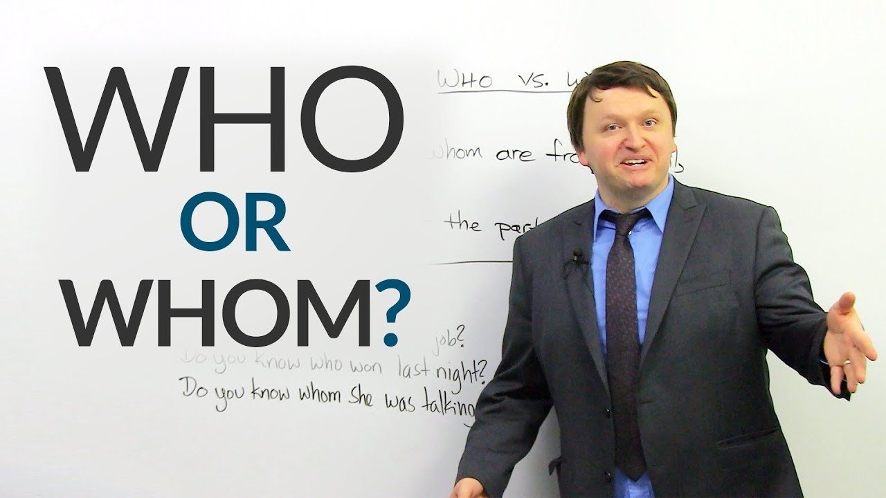 Улучшите свой английский: КТО или КОГО?