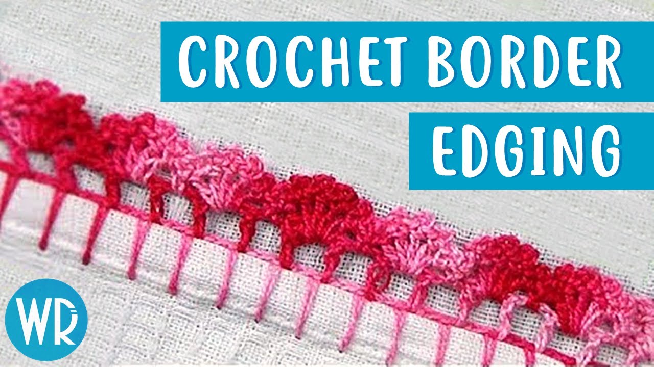 How to crochet border edging #2 - Wagner Reis