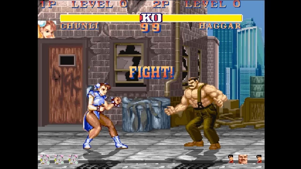 CHUN LI vs HAGGAR & GUY SF2 DELUXE