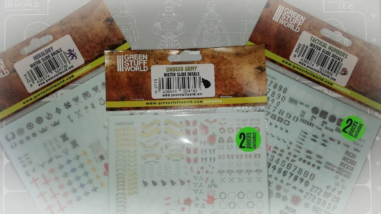 Green Stuff World Waterslide Decals. Unboxing // Декали от Гринстаффа. Распаковка