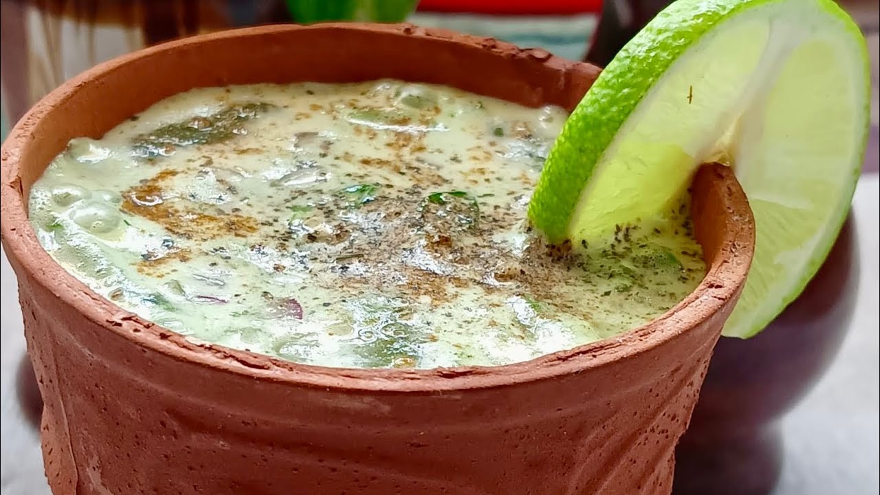 Healthy summer drinks (chickpeas with buttermilk)