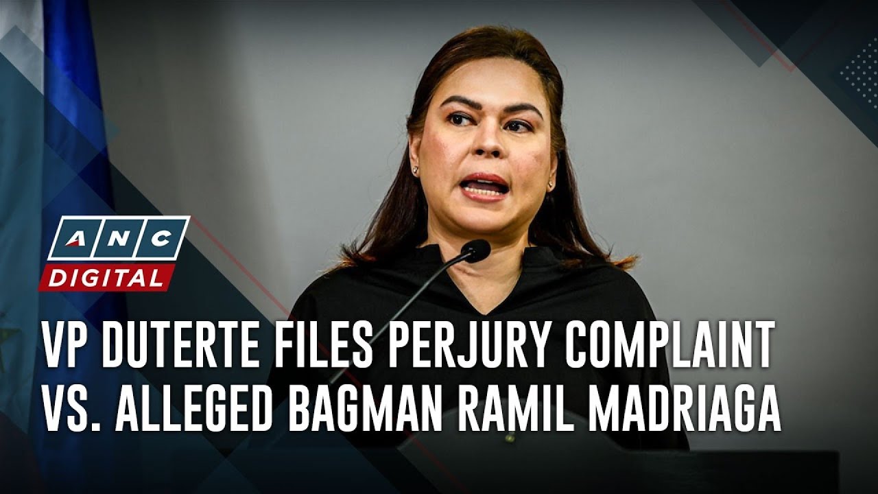 VP Duterte files perjury complaint vs. alleged bagman Ramil Madriaga