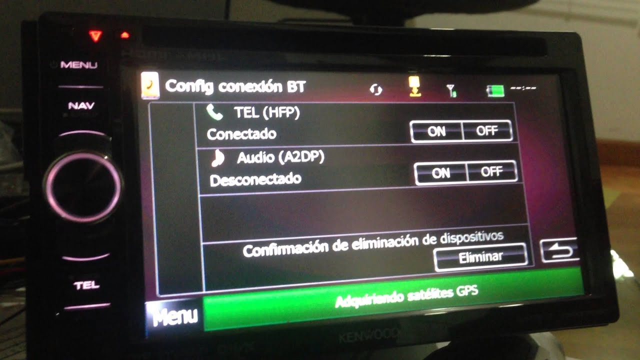 kenwood dnx5710bt conexión bluetooth