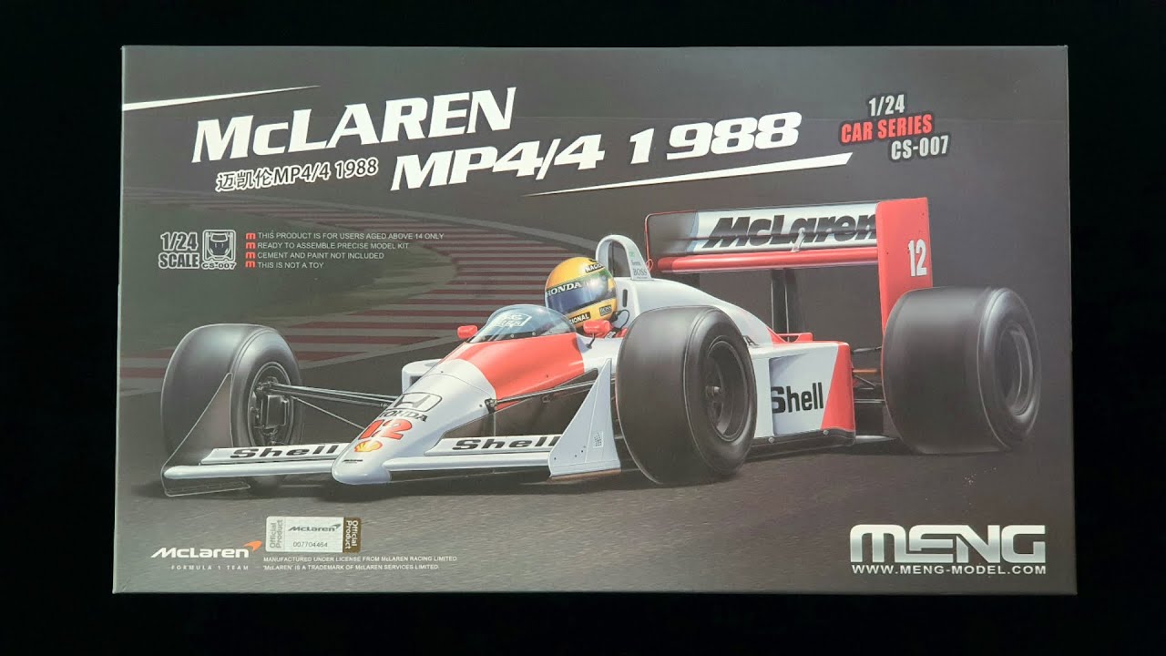Meng Model 1/24 McLaren MP4/4 1988 구성품.