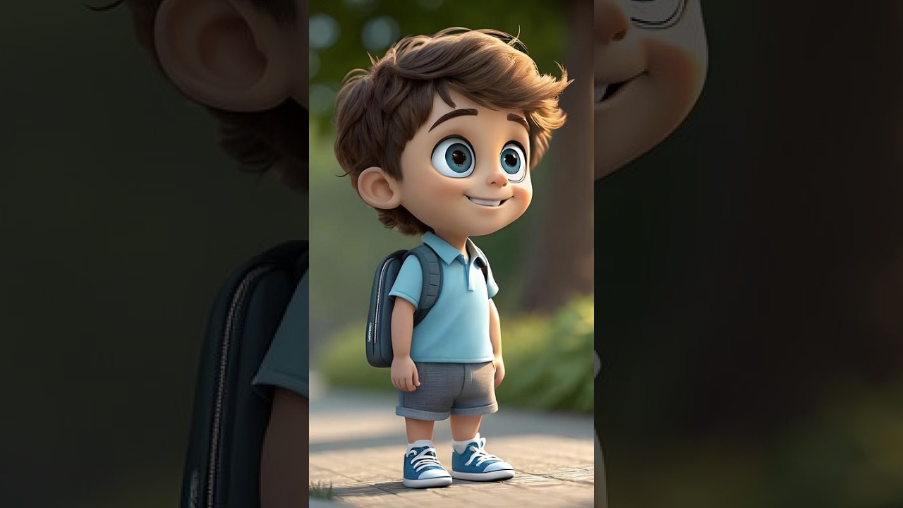 The Brave Little Boy &mdash; A 3D Cartoon Adventure 🧒✨ #cartoon #fox #leo #3danimation