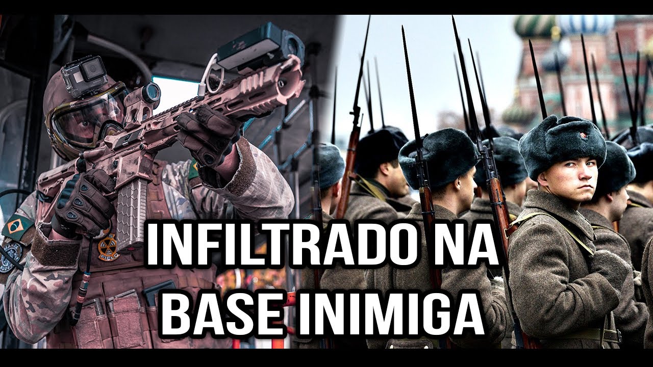 Infiltrado na Base INIMIGA [Airsoft Gameplay 2021]
