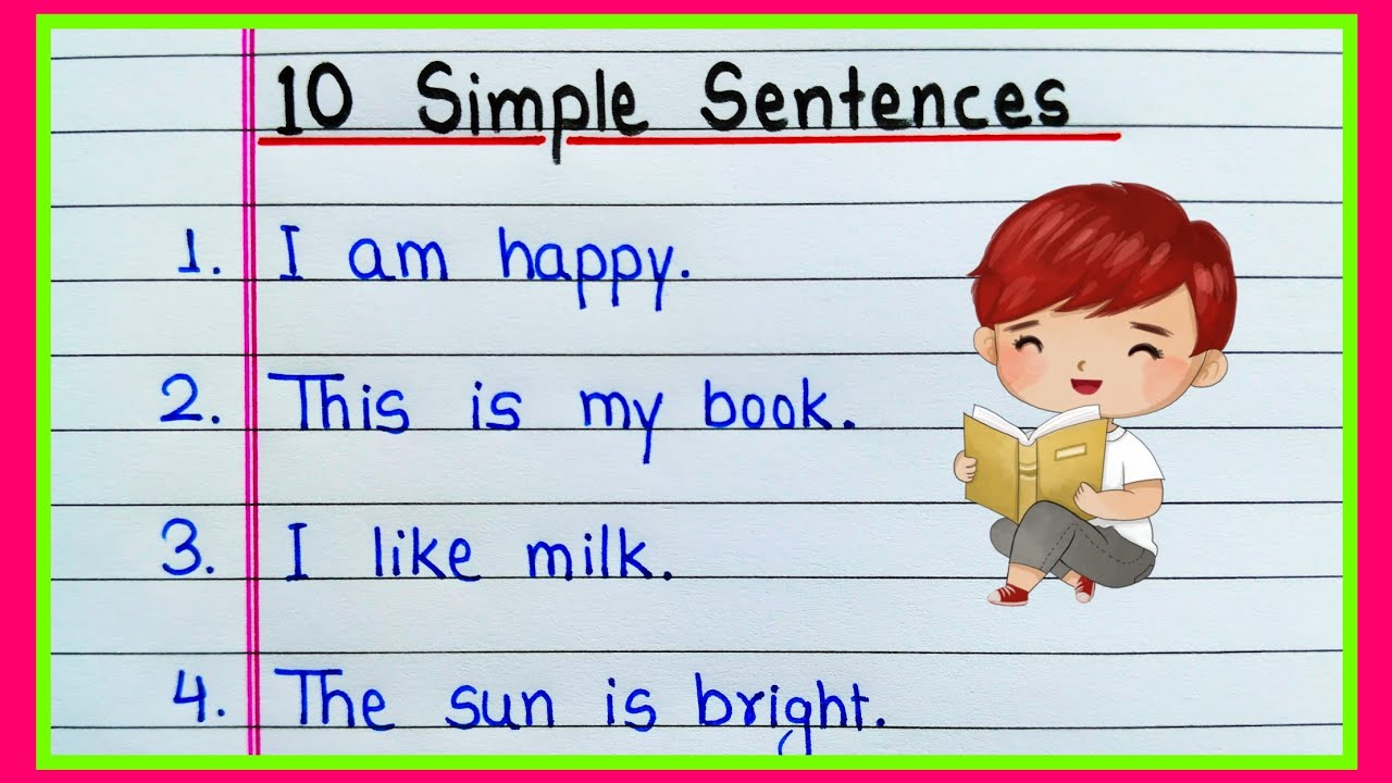 10 Simple English Sentences | 10 Simple Sentences | Simple Sentences in English | 10 Sentence
