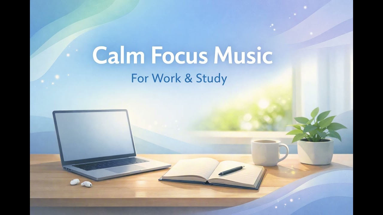 Calm Focus Music for Work & Study | Relaxed Productivity