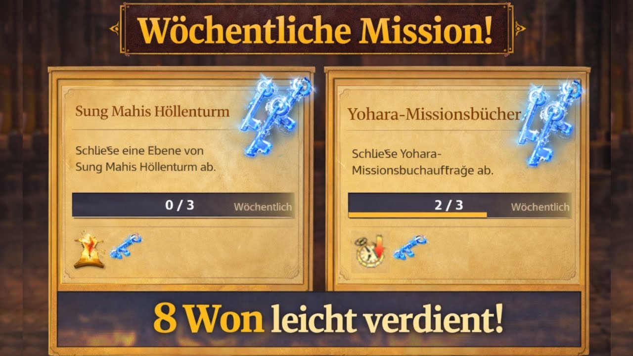 8 Won leicht gemacht Tutorial W&ouml;chentliche Quests Metin 2