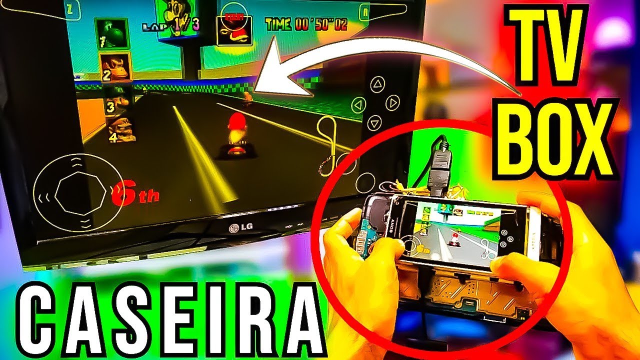 COMO FAZER TV BOX CASEIRA COM CELULAR - LIGANDO direto na fonte sem USAR BATERIA  - Parte 2