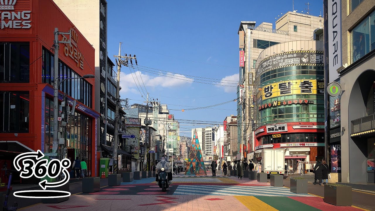 [4K] Hongdae Walking Tour | 360° VR Korea | Creatrip