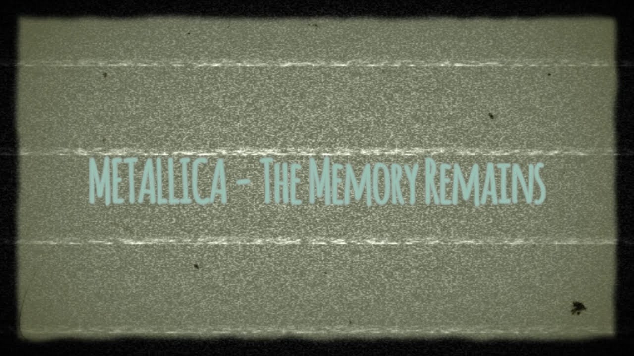 Metallica - The Memory Remains Lyrics Romanian (RO)