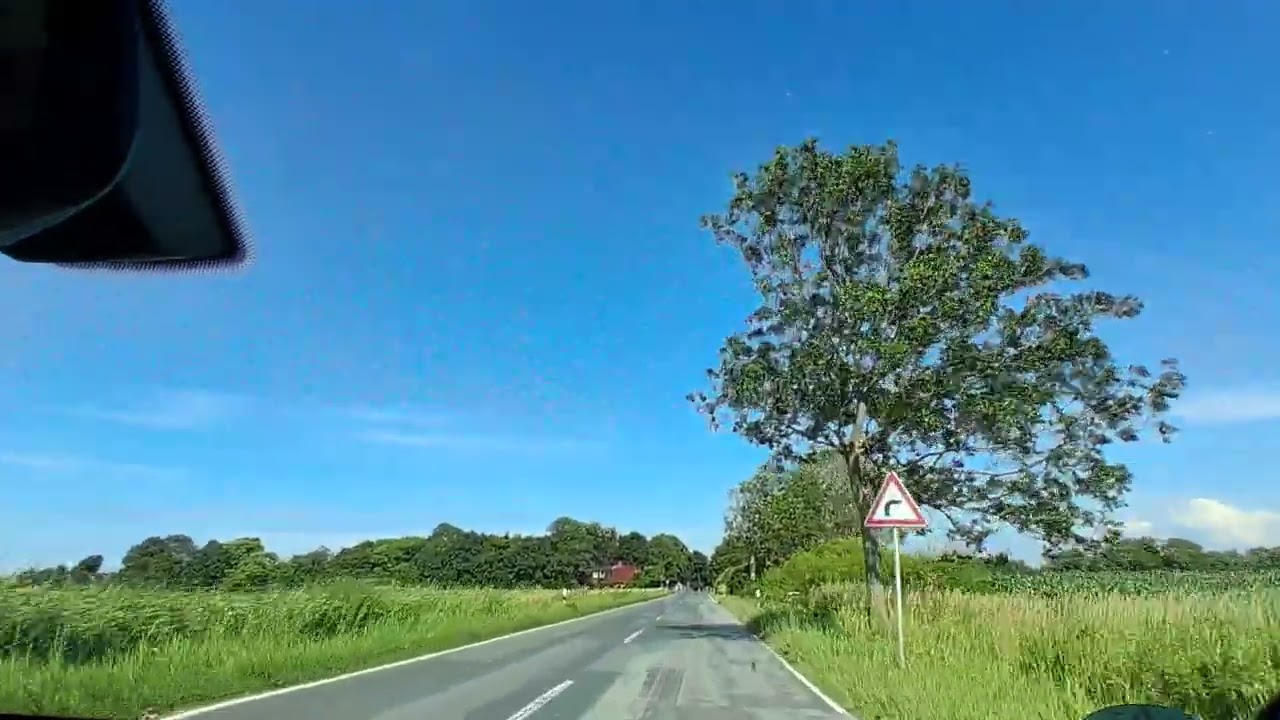 Mit dem Auto von Dornum nach Dornumersiel Ostfriesland 
