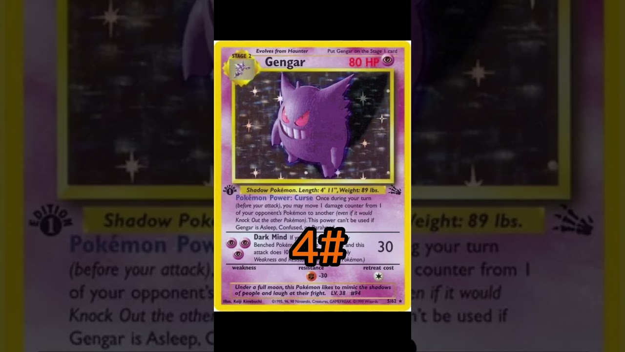 🔥Top 10 Fossil Pokemon Cards🔥