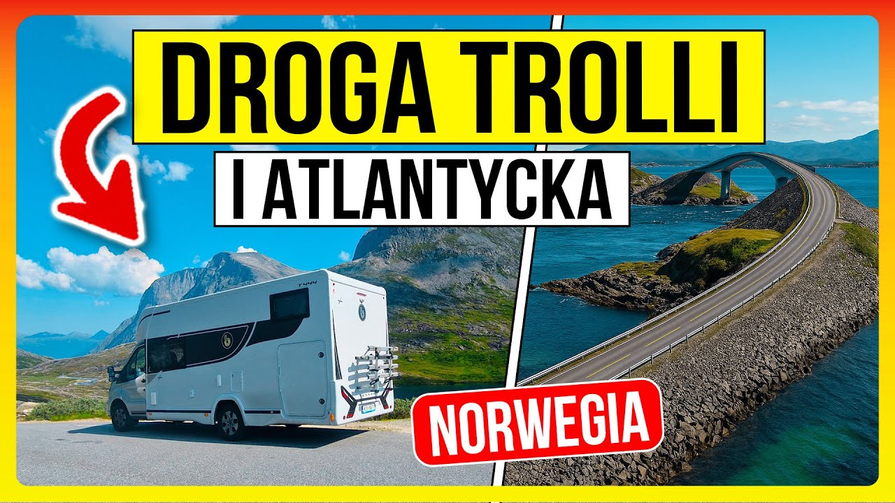 NORWEGIA DROGA TROLLI i Korek  / Zach&oacute;d Słońca na Trasie Atlantyckiej