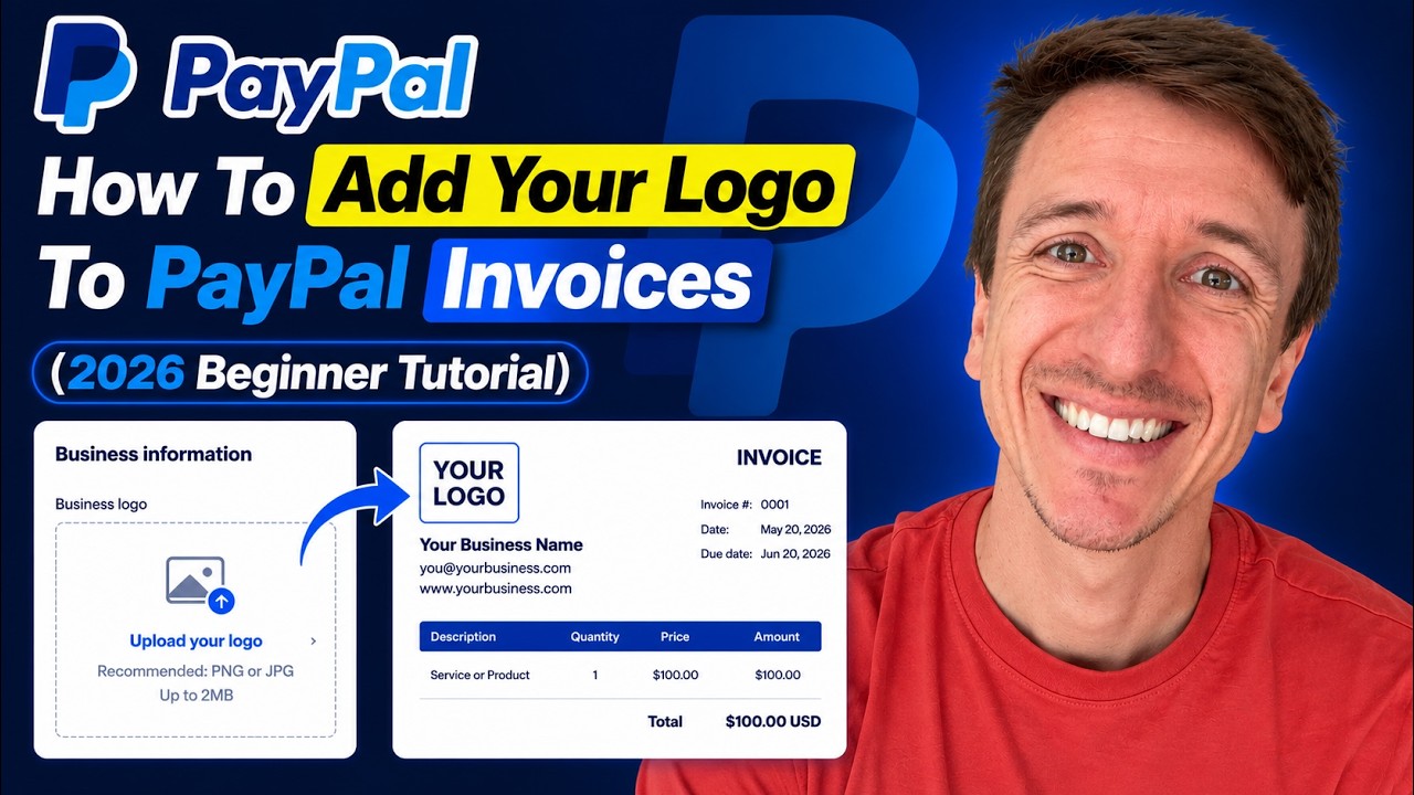 How To Add Your Logo To PayPal Invoices (2026 Beginner Tutorial)