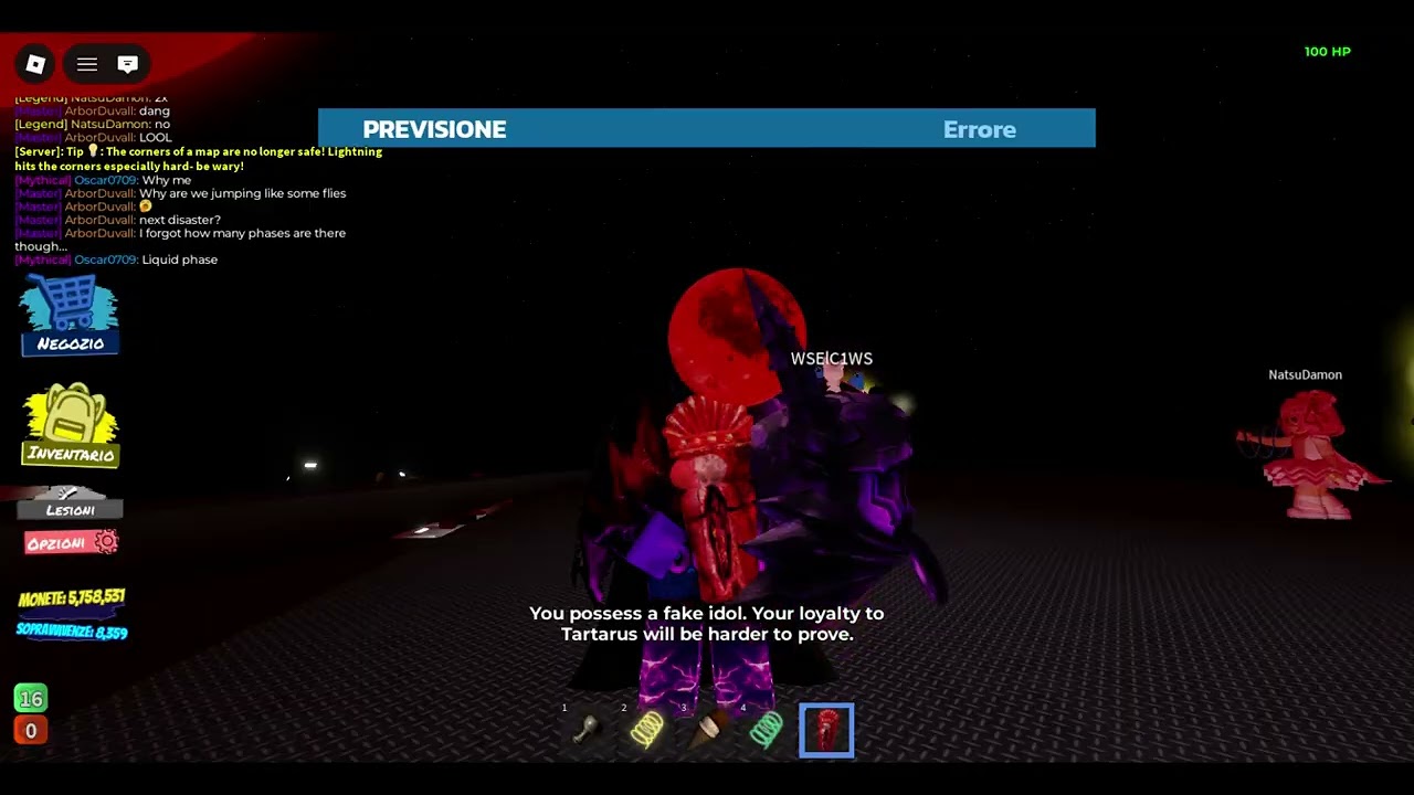 Tornado alley Tartarus spawn Win with Cursed idol no ancient text on Boardwalk (5 surivors)