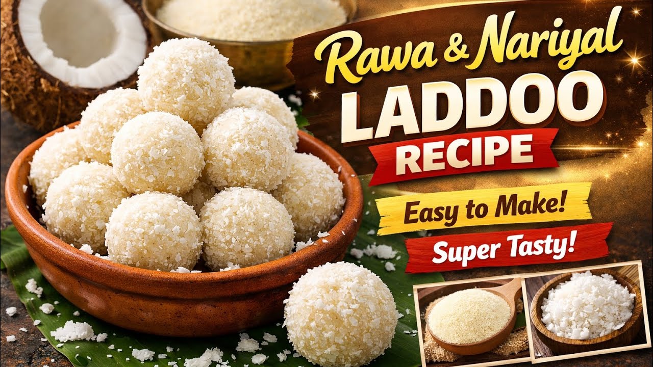 Tasty rawa or nariyal ke laddoo ki recipe ekdam easy #viral#food #trending #cooking#ytshorts #shorts