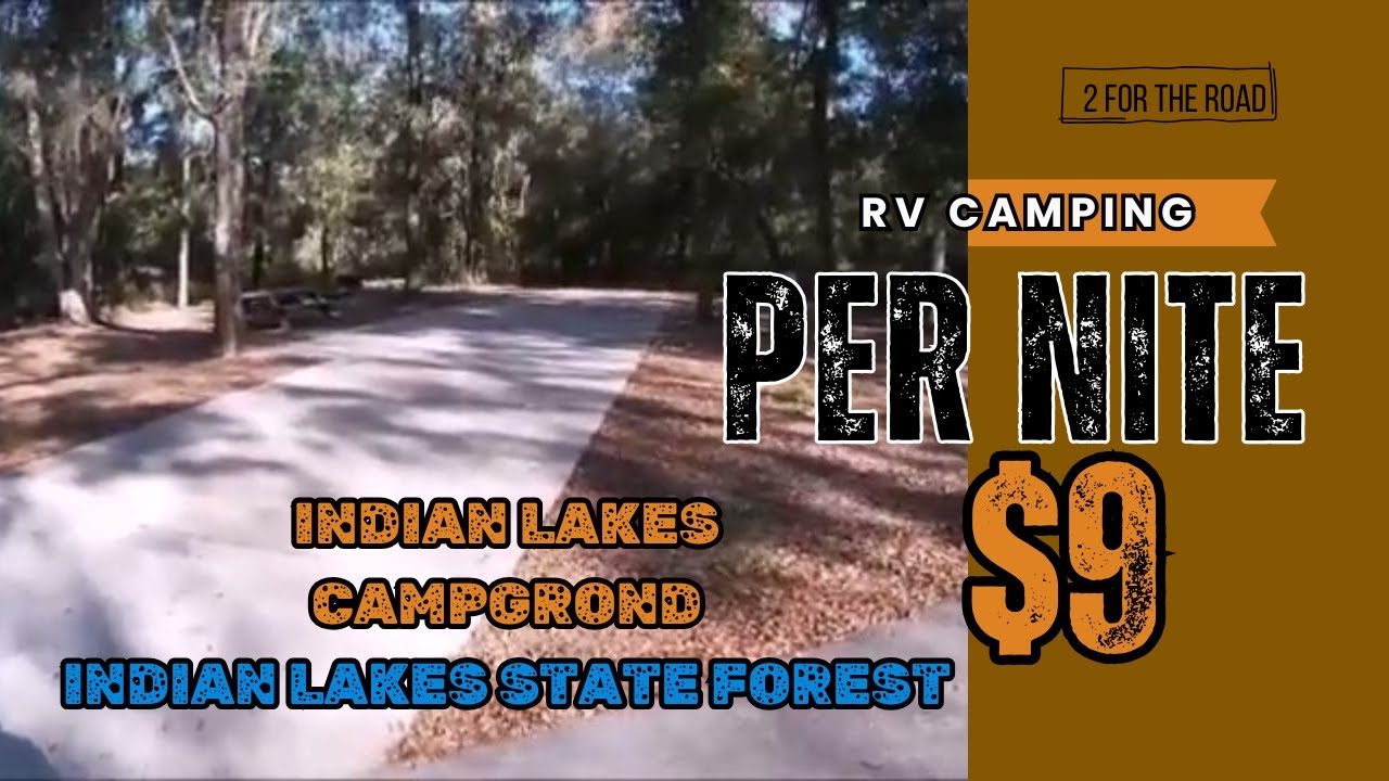 Cheap Camping Only $9 Bucks Indian Lakes State Forest Recreation Campground