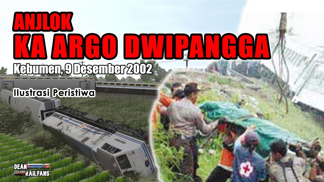 PLH PREMBUN 2002  - ANJLOK KERETA API ARGO DWIPANGGA | Train Simulator