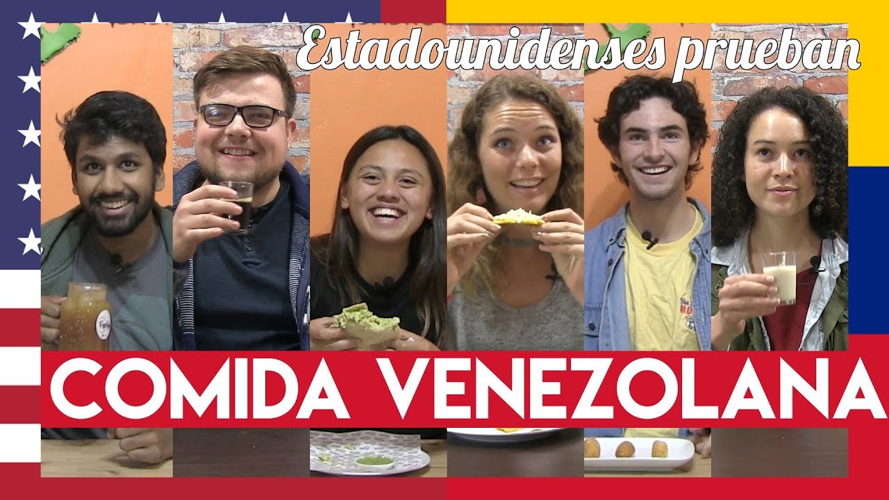 Americans trying Venezuelan food! Gringos prueban comida venezolana!