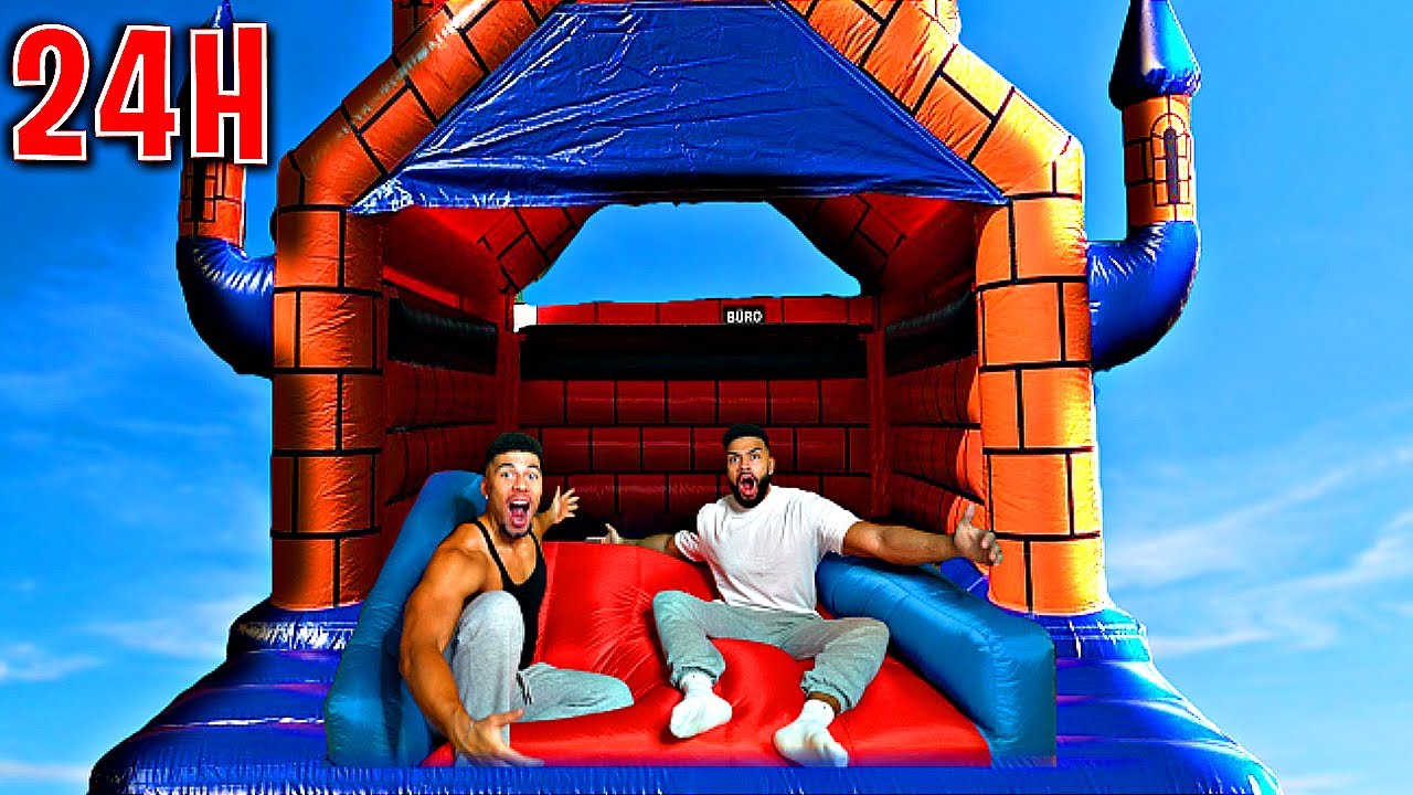 10000€ WER ZULETZT HÜPFBURG VERLÄSST - CHALLENGE !!!