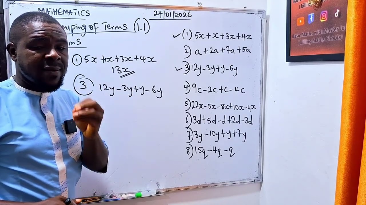ALGEBRA ( LIKE TERMS ) 1.1. 