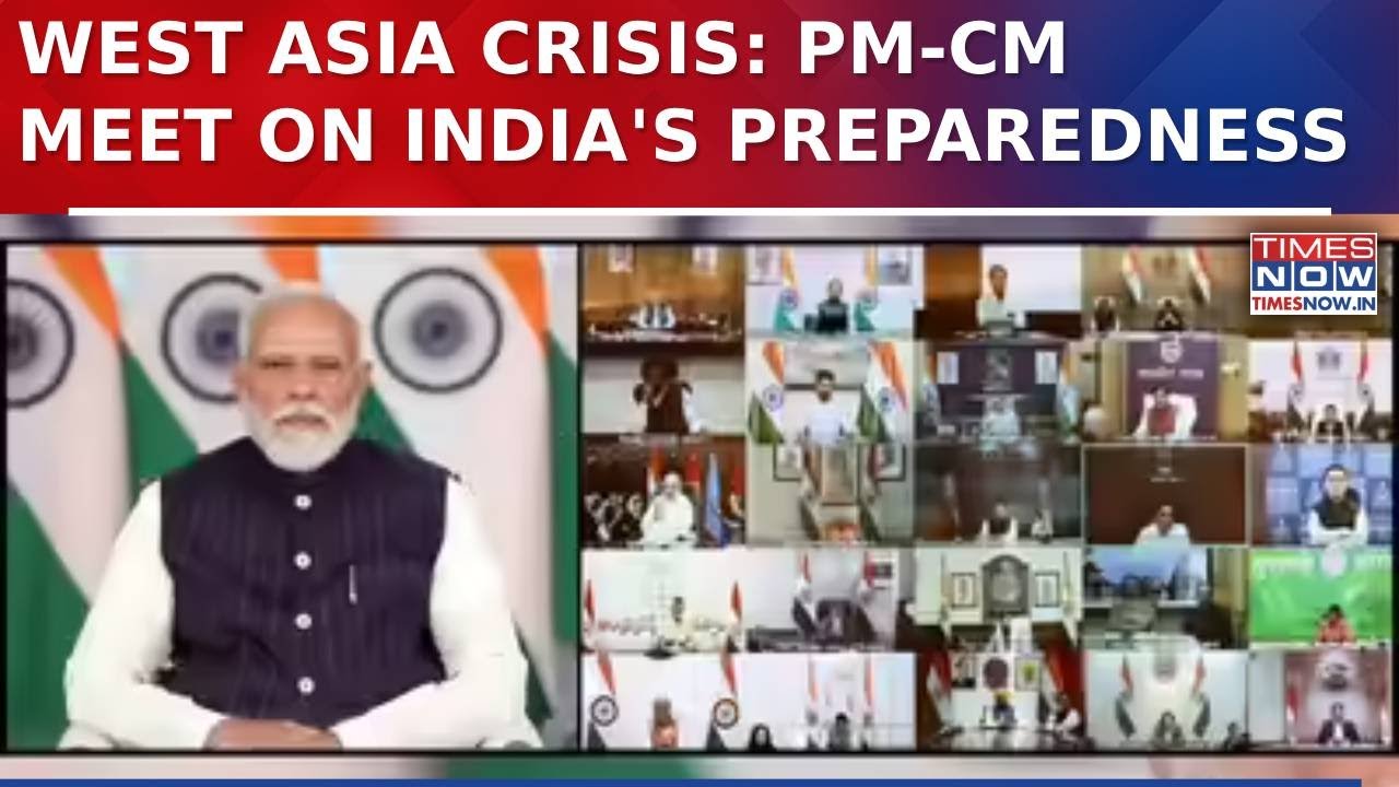 PM Modi Chairs High-Level Meet With CMs To Review India's Preparedness Amid West Asia Crisis