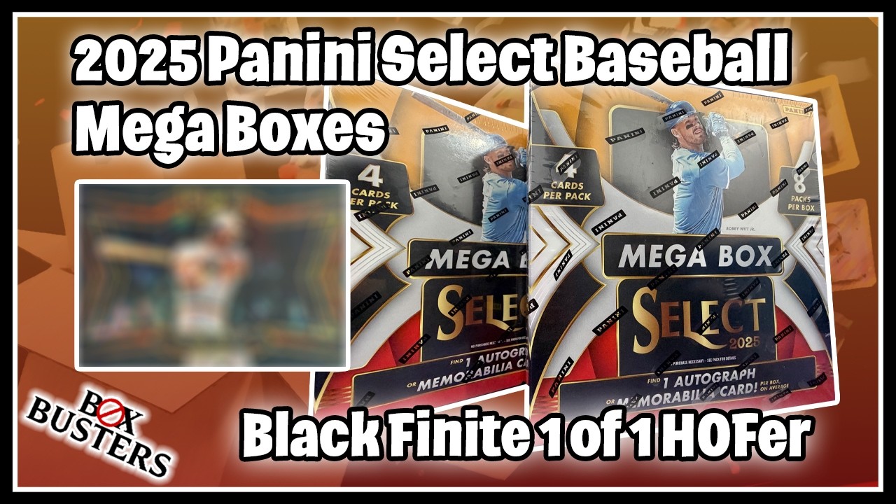 🔥Black Finite 1 of 1 HOFer🔥 - 2025 Panini Select Baseball Megas