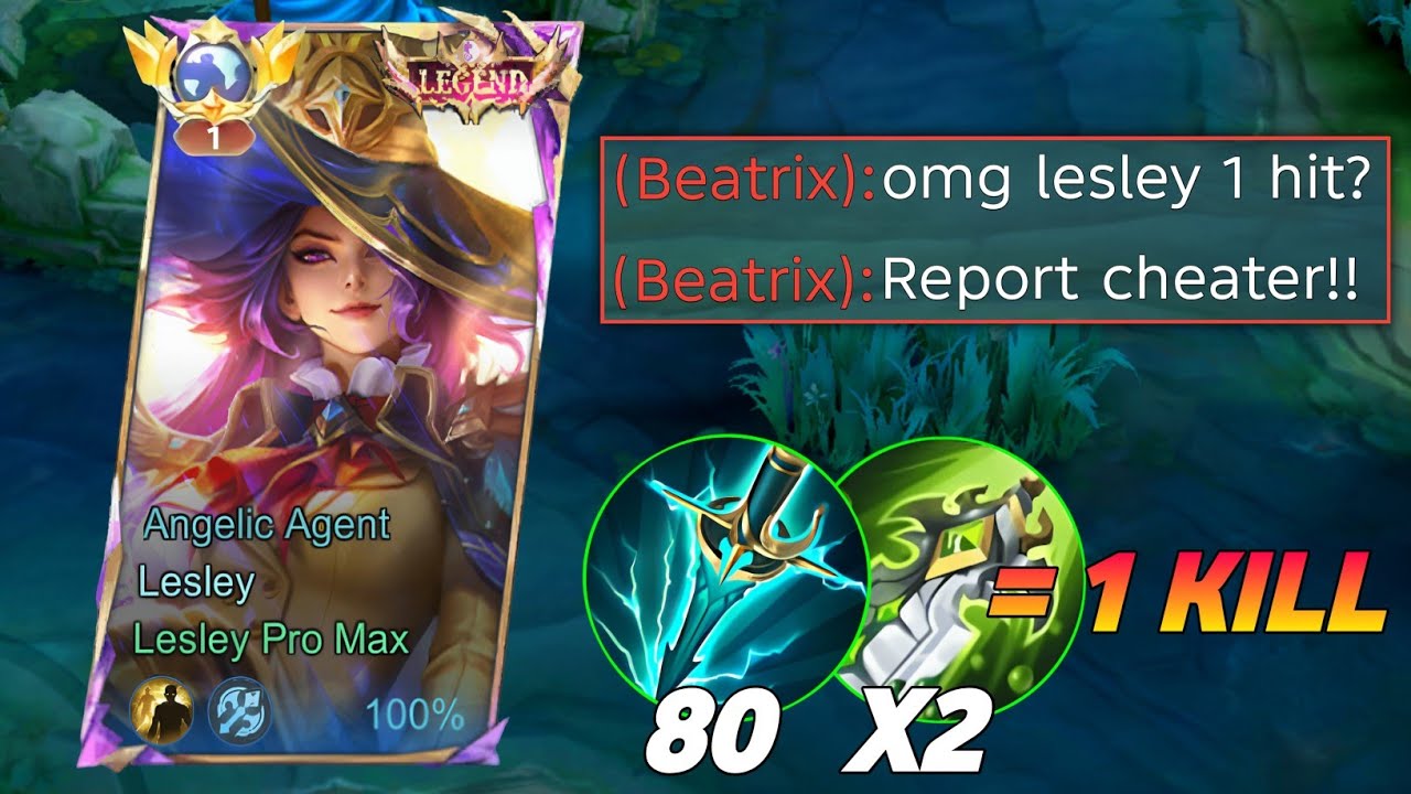 LESLEY ONE SHOT BUILD IS BACK!🔥 1 HIT CRAZY FULL DAMAGE!! | LESLEY BEST BUILD AND EMBLEM 2026 - MLBB